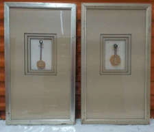 Vintage Set of 2 Framed 3D Miniature Banjo Artworks – Kinder-Harris, Inc. (1986)