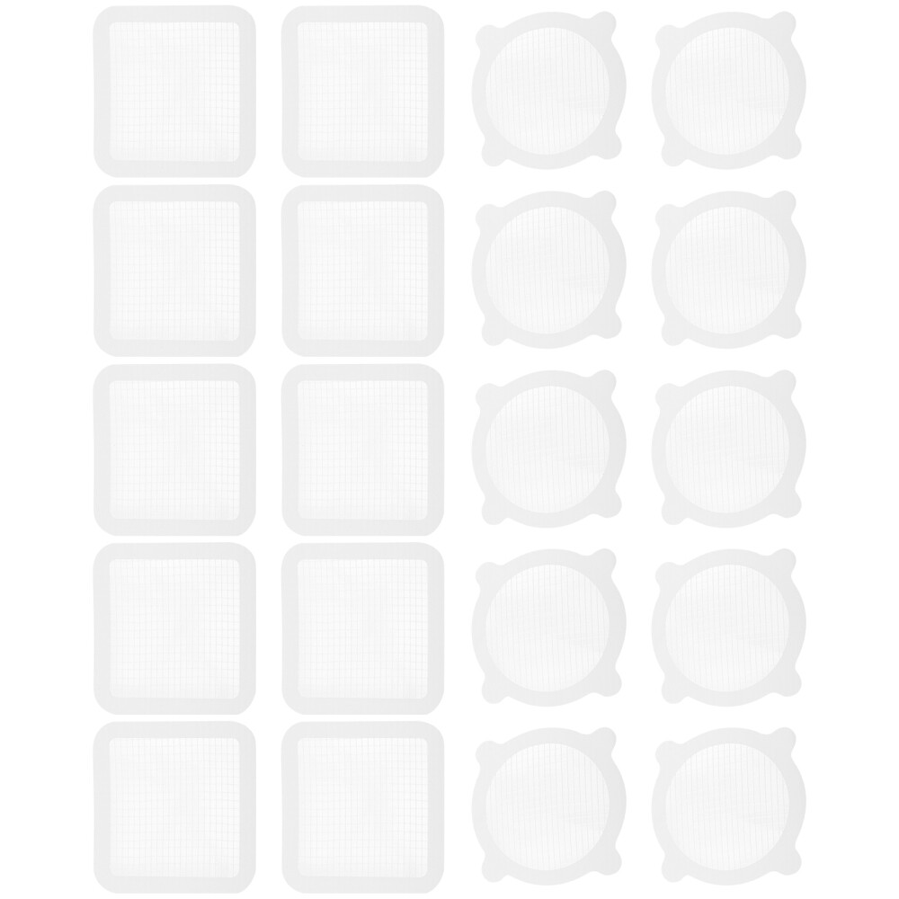 20pcs Shower Floor Drain Hair Catcher Drain Anti Clog Sticker Shower