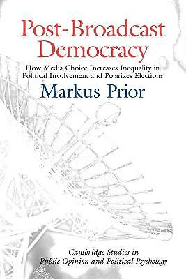 Post-Broadcast Democracy Prior Paperback Cambridge University Press
