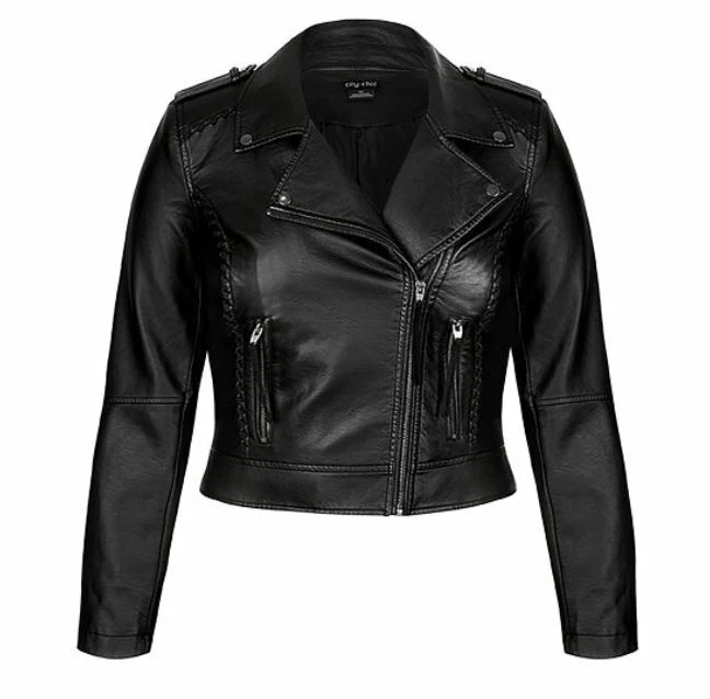 City chic black jacket sale