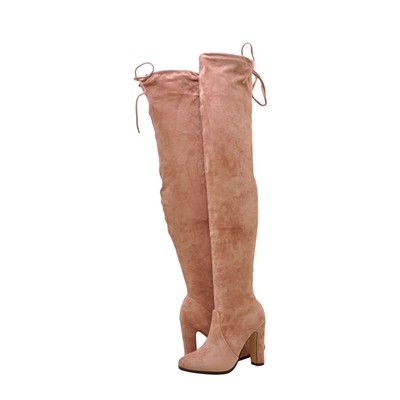 mauve thigh high boots