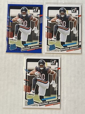 2023 Donruss Roschan Johnson RC Lot x1 Blue x2 Base Bears | eBay