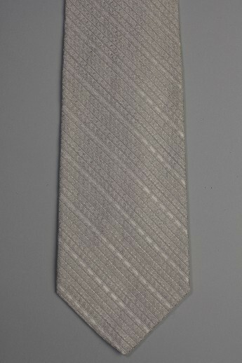 Robert Talbott Tie Silver Solid 100% Silk Width 3… - image 2