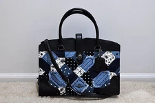 NWT Coach Mercer Satchel in Canyon Quilt Denim 37730 MSRP $550