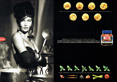 Werbung Advertising 038 1992 Barilla (2p) Tomatensauce Basilikum