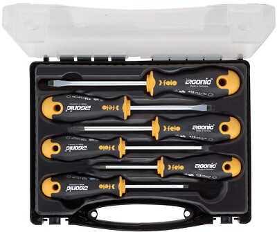 Felo Screwdriver ERGONIC Set 6-pcs. SL/PH Case / 00040020636