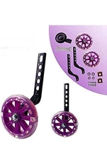  training wheels flash mute wheel bicycle stabiliser mounted Kit Purple
