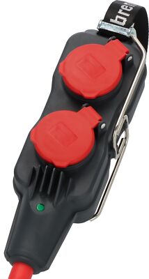 Professional Powerblock/Verteilersteckdose 4-Fach Baustelleneinsatz und ständ...