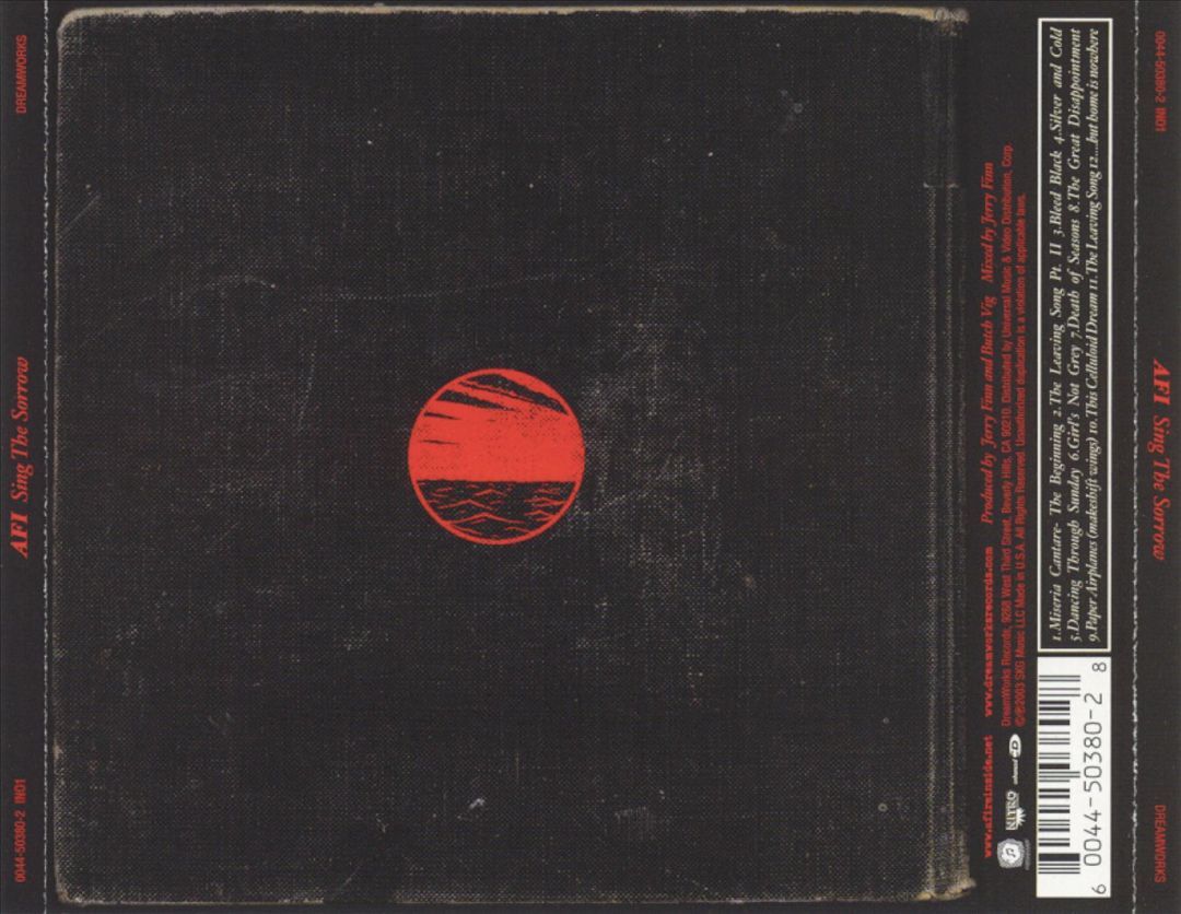 AFI SING THE SORROW [UK VERSION] NEW CD