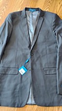 NWT PERRY ELLIS BOY SLIM SUIT JACKET BLAZER, GRAY COLOR ,SIZE 20