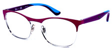 RAY-BAN JR RB1054 4071 Pink/Silver Purple Blue Eyeglasses Frame 49-16-130