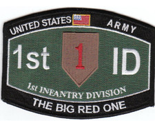 4.375" 1ST INFANTRY DIVISION THE BIG RED ONE EMBROIDERED PATCH