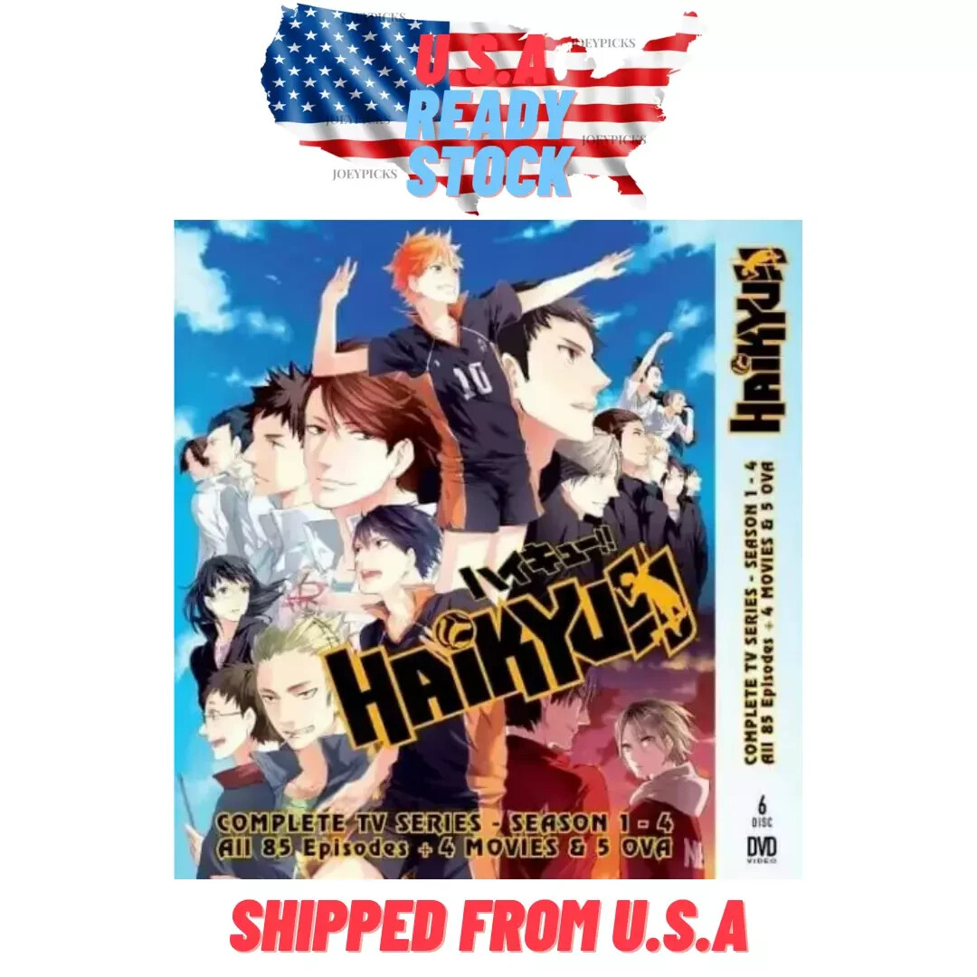 ハイキュー！！DVD1期 Haikyuu!! [Haikyu!!] Season 1-4 + 4 Movie + OVA DVD (Anime