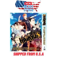 Haikyuu!! [Haikyu!!] Season 1-4 + 4 Movie + OVA DVD (Anime) (English Dub)