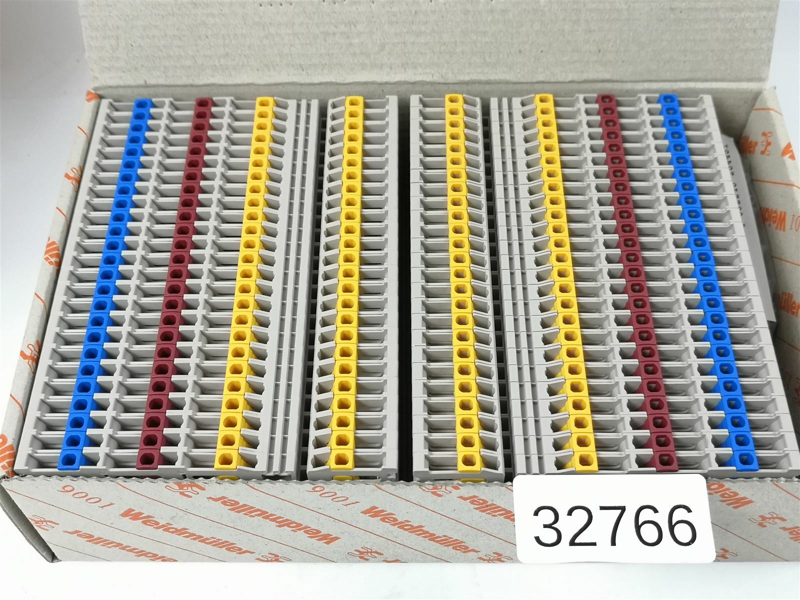 50 Pieces Weidmüller IIK 1.5N 3L Terminal Block Through Terminal 1801840000
