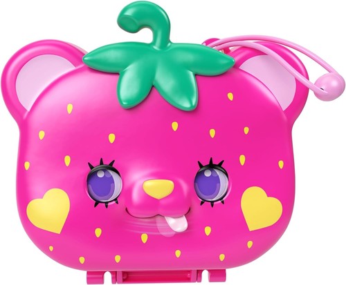 NEW - Polly Pocket Straw-Beary Patch Micro Doll Playset - Picture 5 of 8