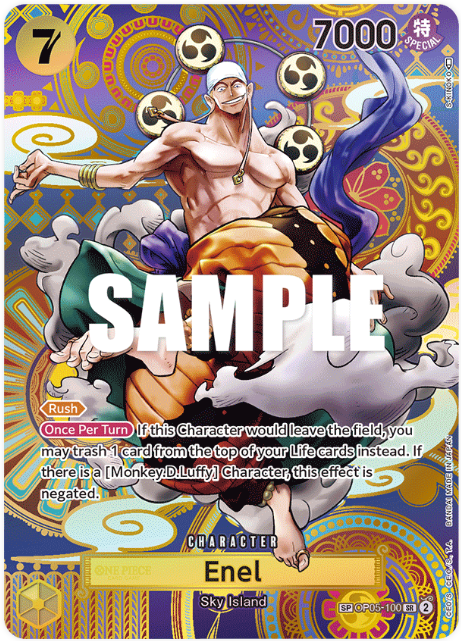 one piece tcg OP05-100 Enel parallel eng alternative art | eBay