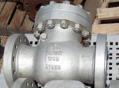 NEWAY 6  600 FLANGED RAISED FACE CHECK VALVE WCB. (WELD ABLE CARBON BODY).