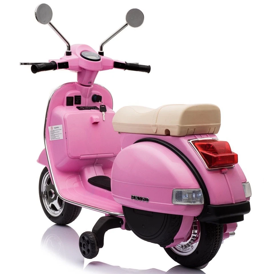 Licensed Vespa PX150 12V Kids Electric Ride On Scooter Battery Powered Motorbike - Image 4 of 4