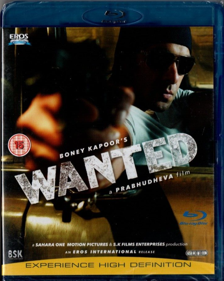 WANTED EROS BOLLYWOOD BLU-RAY Salman Khan, Ayesha Takia