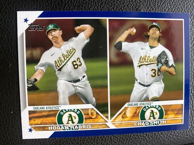 2023 Topps Update Hogan Harris / Chad Smith #US49 Royal Blue