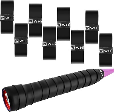 8 Stück Griffband Tennisschläger, Griffband Anti-Rutsch Overgrip Badminton Grip 