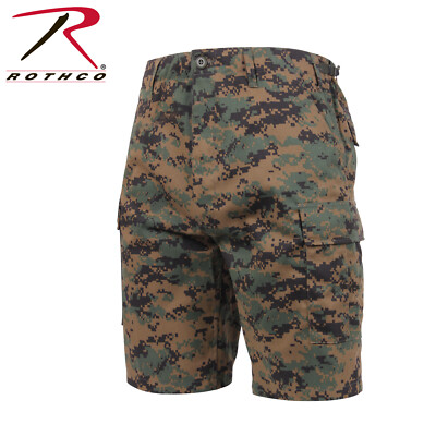US Woodland Digital Camouflage Usmc Army Bbdu Combat Shorts
