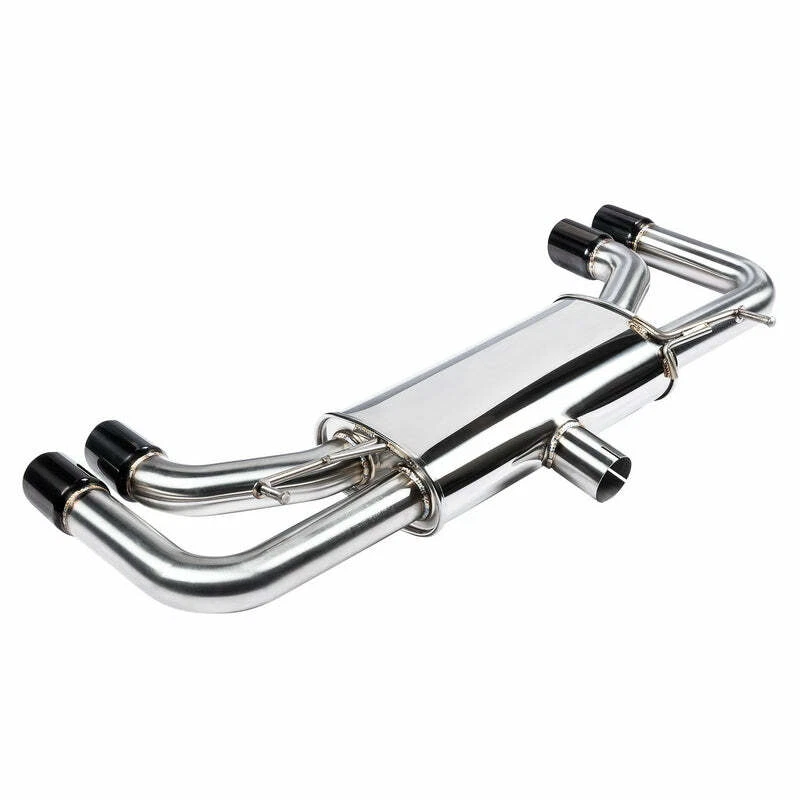 BLACK TIP QUAD EXIT EXHAUST SYSTEM FOR 19-23 TOYOTA COROLLA 2.0L - DC SPORTS Foto 4 de 4