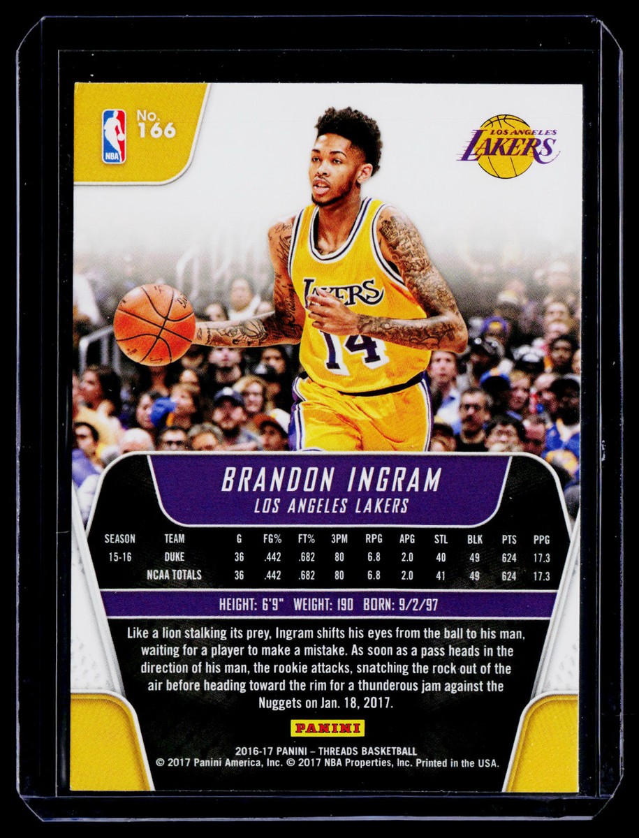 その他 Panini Studio Brandon Ingram 2016 POP 4 BRANDON INGRAM ROOKIE RC GLOSSY PANINI STUDIO #176 PSA