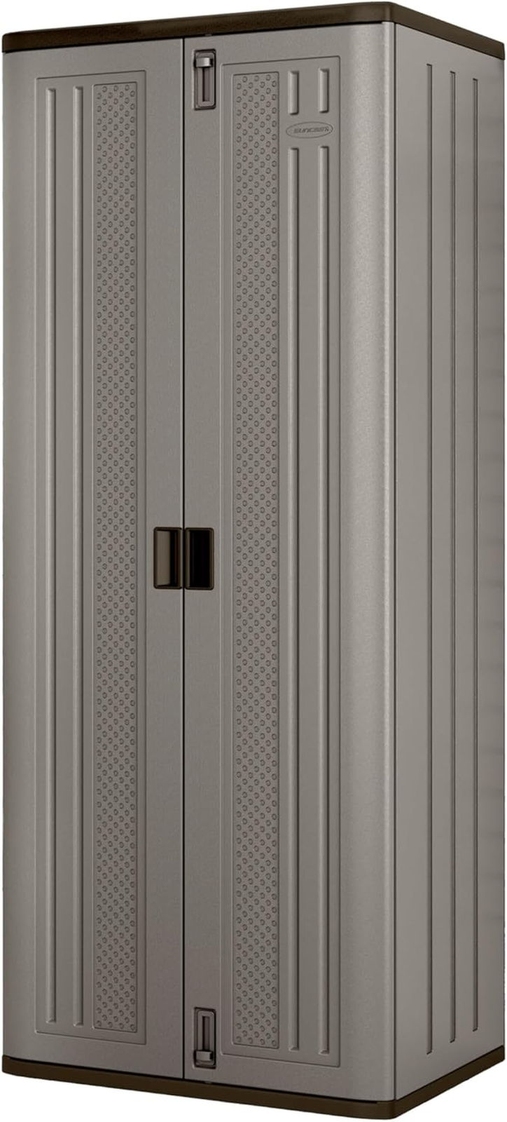 72-Inch Tall Platinum Resin Double-Wall Storage Cabinet for Durability