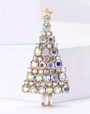 Christmas Tree brooch pin Fashion Jewelry FAST Free Ship 2 Inch