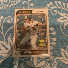 2023 Topps Heritage Adley Rutschman GOLD CUP RC Rookie Baltimore Orioles 7