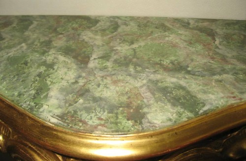 Consolle dorata stile antico. Vintage - Foto 7 di 12