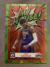 Paul George 2020-21 Panini Optic My House Lime Green */149 SP - Clippers #11
