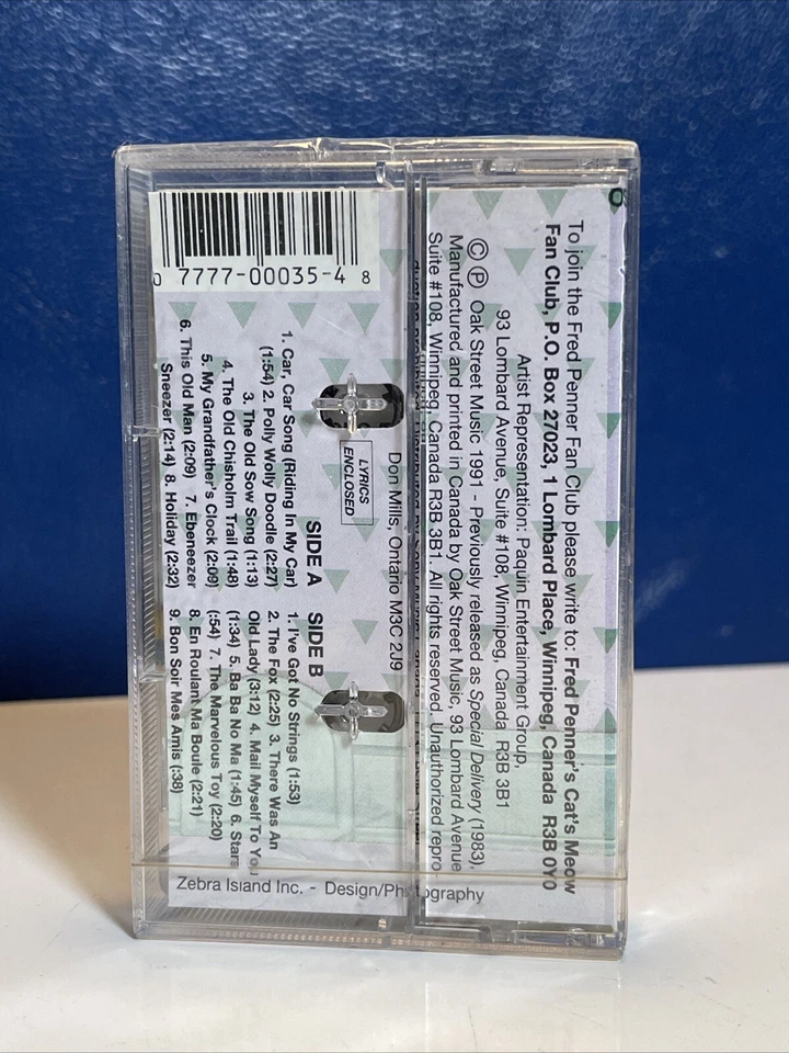 FRED PENNER EBENEEZER SNEEZER AUDIO CASSETTE TAPE BRAND NEW SEALED! RARE!!! - Image 2 of 4