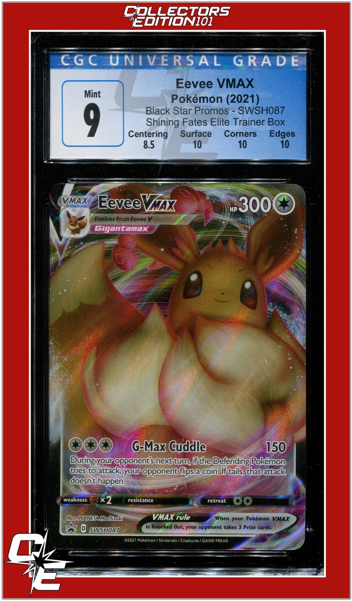 SWSH Black Star Promo 087 Full Art Eevee VMAX CGC 9 - Subgrades | eBay