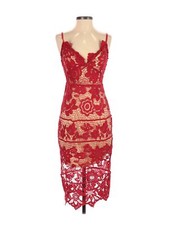 Boohoo Boutique Women Red Cocktail Dress 6