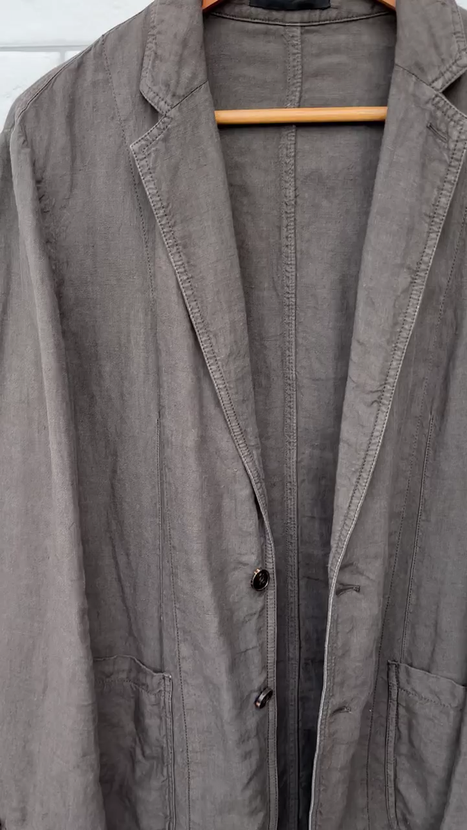 Z Zegna Brown 100% Linen Sport Coat Blazer Jacket Size M | eBay