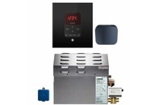 Mr Steam - Steam Bath Generator Package in Square Black Finish