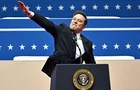 2025 Elon Musk Salute USA Donald Trump Portrait Tesla Republicans NYC President