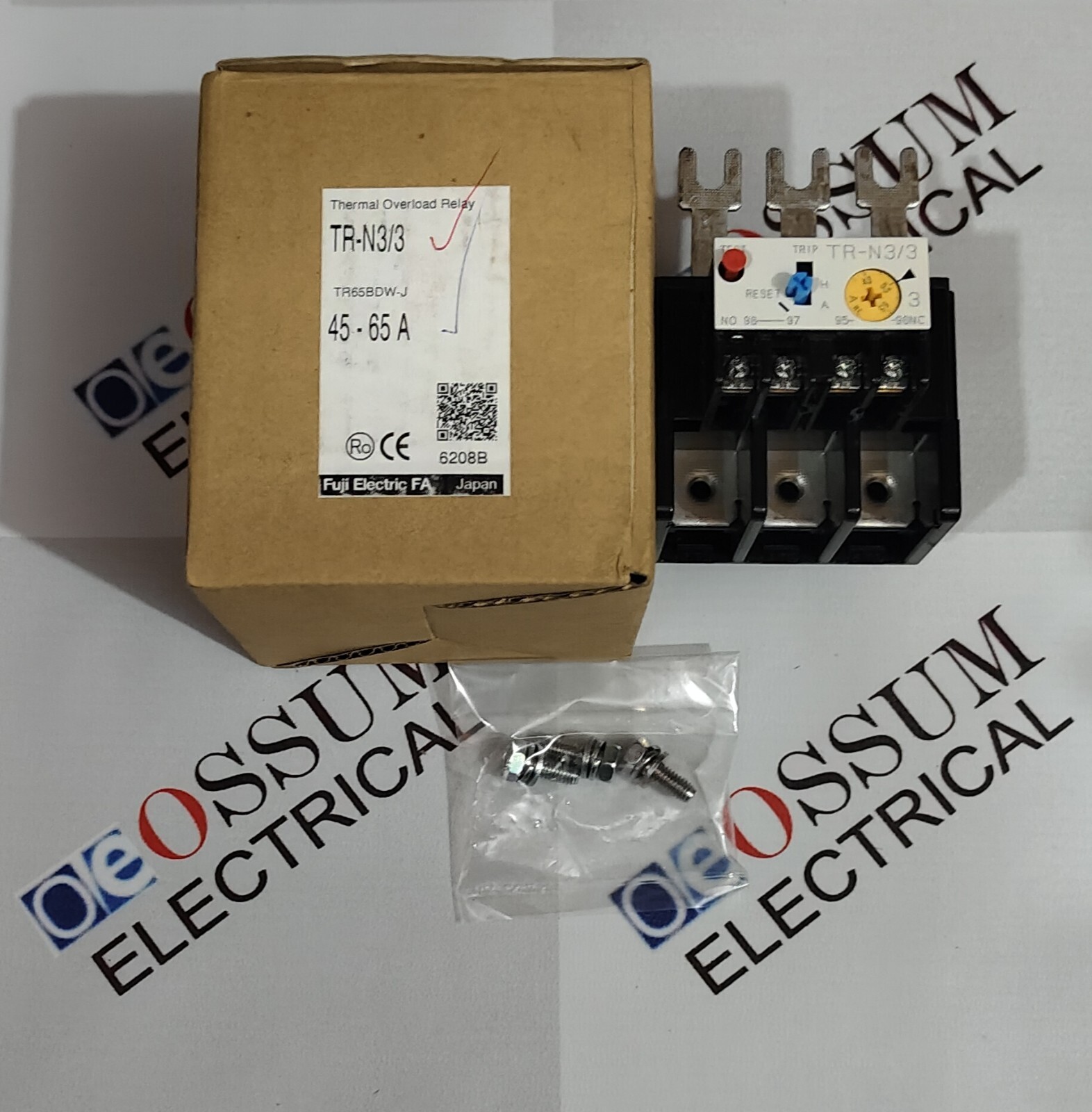 FUJI ELECTRIC TR-N3/3 THERMAL OVERLOAD RELAY RANGE 45-65AMP FREE FAST SHIPPING