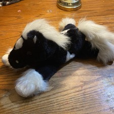 Dan Dee Collectors Choice Horse Pony Plush Toy Stuffed Animal Black Spotted 15"