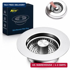 3-in-1 Kitchen Sink Drain Strainer & Stopper ...