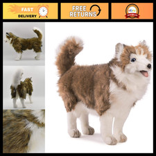 Plush Husky Dog Toy 14" - Soft Stuffed Animal, Cuddly Gift for Kids Collectors
