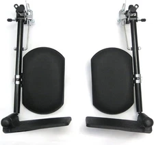 Karman Universal Elevating Legrest for Wheelchair, Black, INV Style