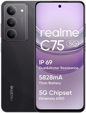 Realme C75 Smartphone, 6,72 Zoll, 256GB, 8GB RAM, Storm Black