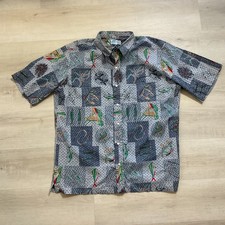 Aftco Blue Water Wear Mens Button Up Fish Shirt 2XL Made in USA