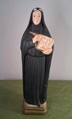 RARE Vintage St Saint Francis Xavier Cabrini Italy Catholic Statue Shrine 8.25''