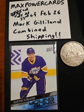 2020-21 UPPER DECK AUSTIN STRAND YOUNG GUNS #722