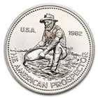 1982 1 oz Silver Round - Engelhard Prospector ("E" Logo Reverse)